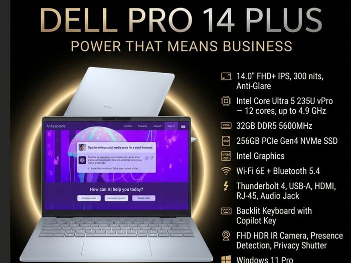 Dell Pb14250 Pro Dell Pro 14 Plus 32gb