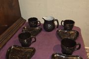 Vintage Cong Ware Co Mayo 9 Piece Tea Set - Book of Kells Design