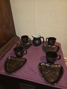 Vintage Cong Ware Co Mayo 9 Piece Tea Set - Book of Kells Design
