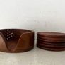 Vintage Handmade Wooden Coasters Image 5
