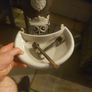 antique godin log and cole burner...everthing wit it tray keys nothing missing Image 3