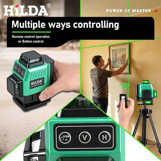 16 Lines 4D 360 Green Laser Level Self Leveling