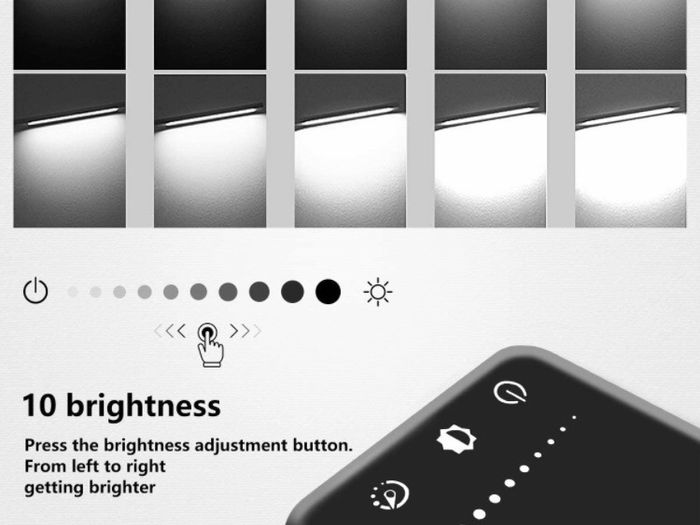 Eye caring Table Lamp,Dimmable Bedside lamp with USB Charging Port, 5 Light Modes x 10 Brightness Levels,Touch Control
