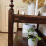 Antique oak sidetable Image 4