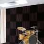 FREE EXPRESS SHIPPING  Pack Black/burgundy12 X 12"X1" Acoustic Panels Studio Soundproofing Foam Wedge Tiles Image 6