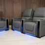 Sienna Electric Leather Recliner Sofa Set Image 3
