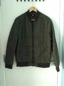 H&M olive green zipped jacket
