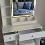 dressing table with light and stool Image 3