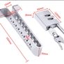 Car Pedal Lock, Stainless Steel 8 Holes Car Clutch Brake Lock Anti Theft Locking Device Image 4