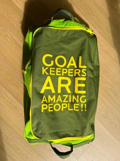 OBO Hockey Goalkeeping Wheelie Bag Green/Lime