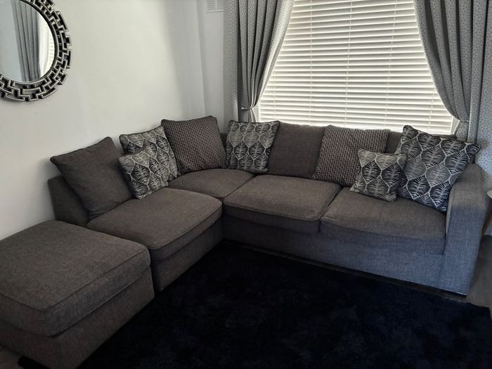 4 Seater Couch with Footstool