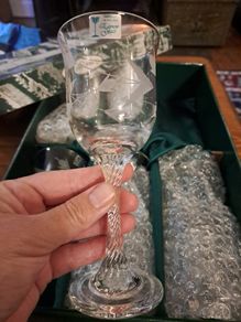 Vintage 6 glasses Eamon Glass Dublin