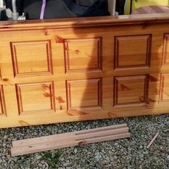 King size pine headboard