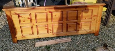 King size pine headboard