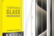 Screen Protector for iPhone 15 Pro Max 6.7-Inch, Tempered Glass Film with Easy Installation Tool, Case-Friendly, HD Clear, 3-Pack