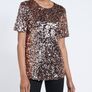 Sparkly top - gold sequins Image 2