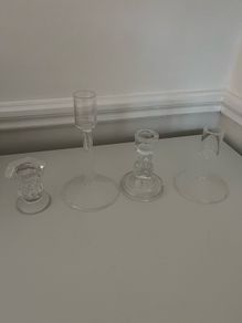 Collection of 31 candle holders for wedding