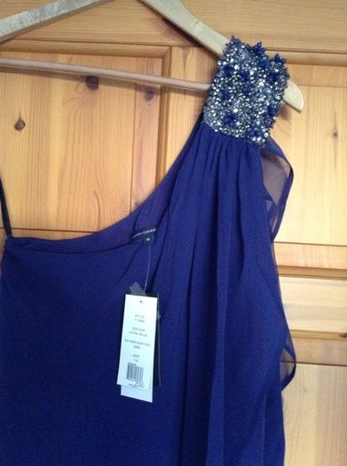 French Connection Party/Cocktail Dress one shoulder with embellishment