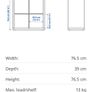 KALLAX Ikea 4 Cubed Unit Image 3