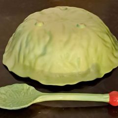 Vintage Carlton Ware Salad Bowl and Salad Server Set.