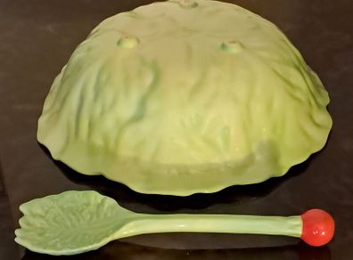 Vintage Carlton Ware Salad Bowl and Salad Server Set.