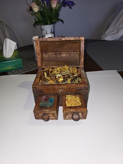 Pirates chest gold coins etc