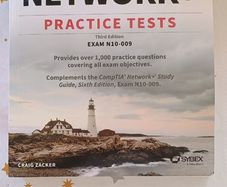 CompTIA Network + practice test book