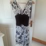 Cream and Brown Dress - Size 12 Image 2