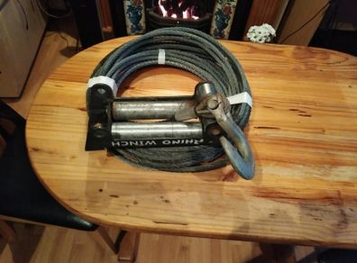 Range rover steel tow line hook and mounting plate