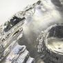 Daum France Crystal Candle Holders. Pair of Mid Century French Art Glass Image 7