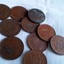 English Halfpenny Coins. Image 5