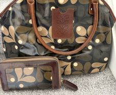 Orla Kiely Acorn Design Bag and Purse