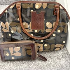 Orla Kiely Acorn Design Bag and Purse