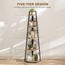 5-Tier Corner Bookcase Image 5