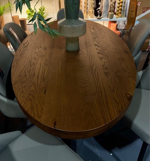 EZ Living 2.2m Oak Oval Dining Table Brand New
