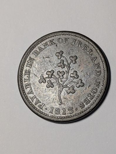 1813 Irish Token J Hilles Dublin