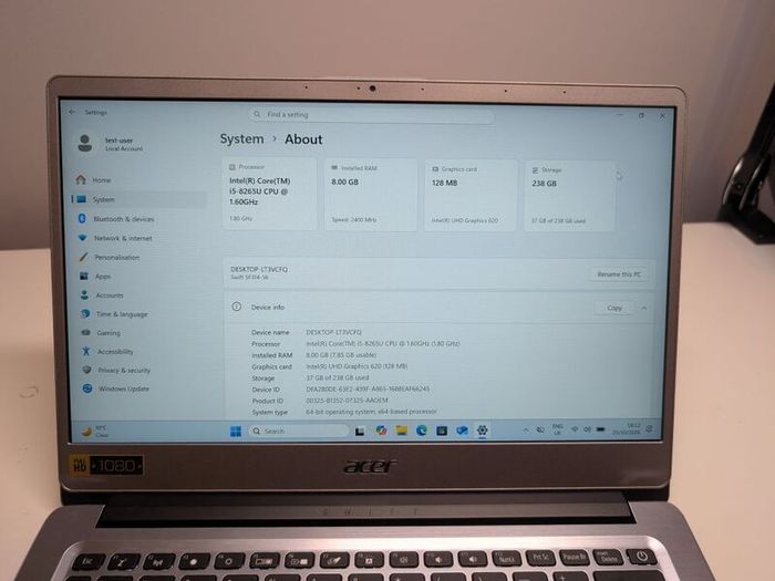 Acer Swift 3 Laptop