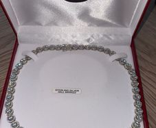 Sterling silver tennis chain