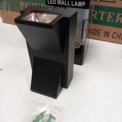 Black decorative wall light 6w