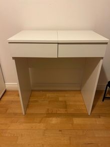 Make up table with two drawers and mirror