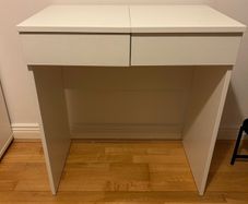 Make up table with two drawers and mirror