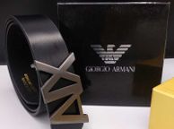 main image for ad Giorgio Armani Exchange Reversible Mens Belt Leather One Size Black Brown Dark