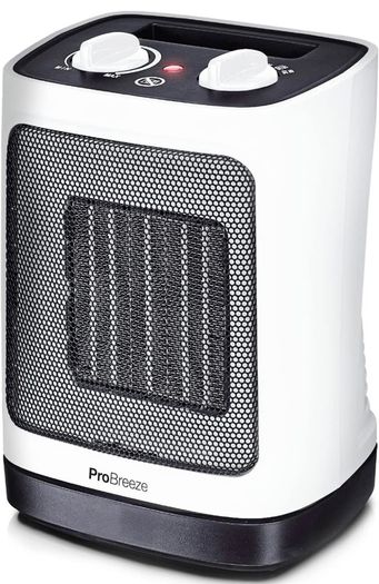 2000W Ceramic Fan Heater - Electric Heater with Automatic Oscillation, Thermostat, 2 Heat Settings & Tip-Over Protection - Portable Heater for Home, Office, Study, Garage, Bathroom (FREE POSTAGE)