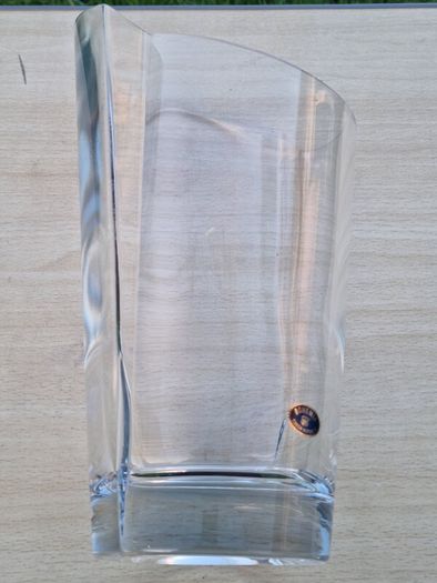 Bohemia art glass vase
