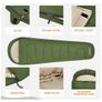 Mummy Sleeping Bag for Adults Kids Children Junior 3 Season Winter Double Layer 300GSM Lightweight Single Compact Thermal Warm Image 8