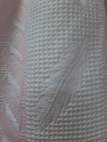 Lovely feather detail  baby blanket