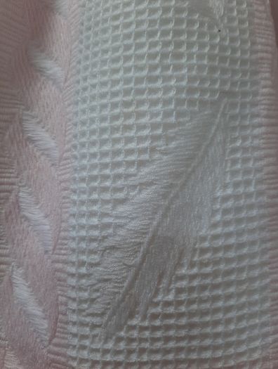 Lovely feather detail  baby blanket