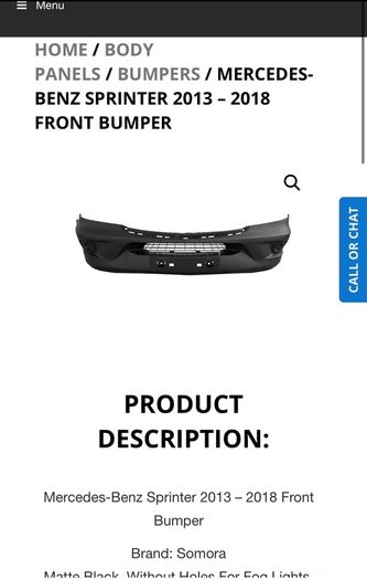 mercedes sprinter front bumper