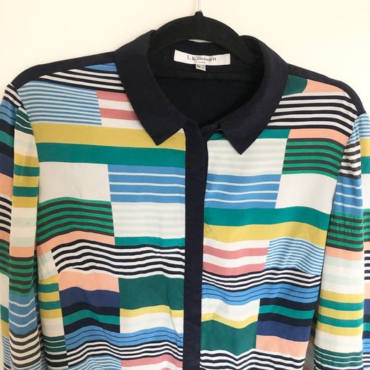 L.K.Bennett silk shirt UK14