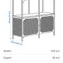 Modern Industrial Style Cabinet / Shelving Unit Image 3